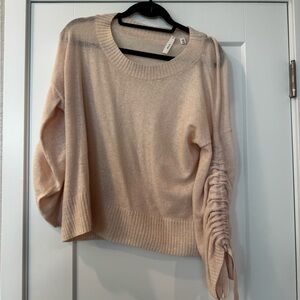 A.L.C. Pink Sweater with Ruched Sleeve